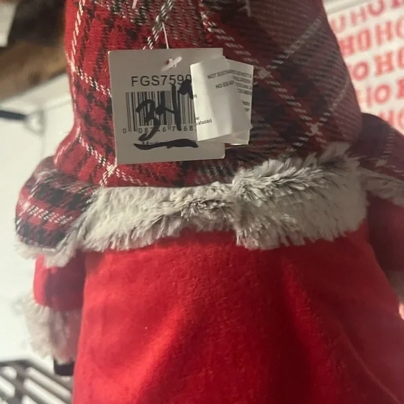 NWT plaid Santa plush gnome by Gallerie 2 - Picture 5 of 6
